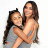 Kim Kardashian with Daughter