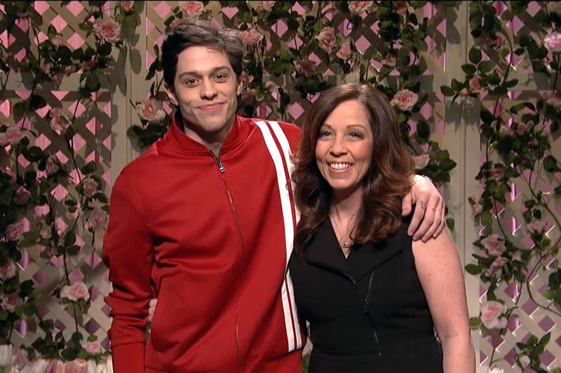 Pete Davidson with Mother