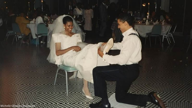 Michelle Obama Wedding attire