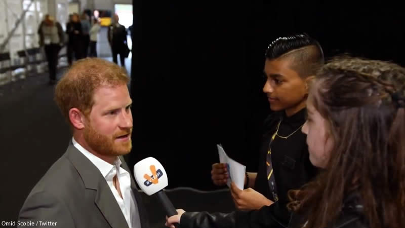 prince harry child reporters