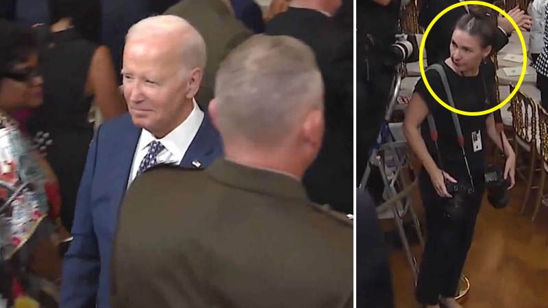 Biden Exits Early Medal Honor Ceremony