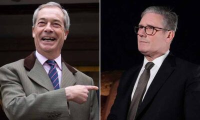 Nigel Farage and Keir Starmer