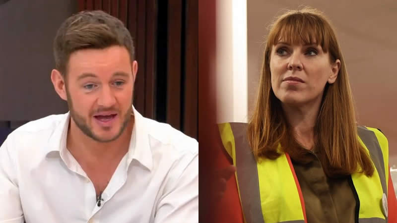 Oscar Reddrop and Angela Rayner