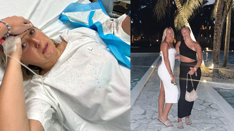 Rachel Smith and Lisa Smith during their holiday