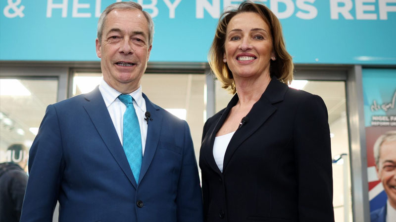 Sarah Pochin with Nigel Farage