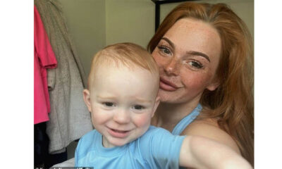 Georgia Gardiner and son