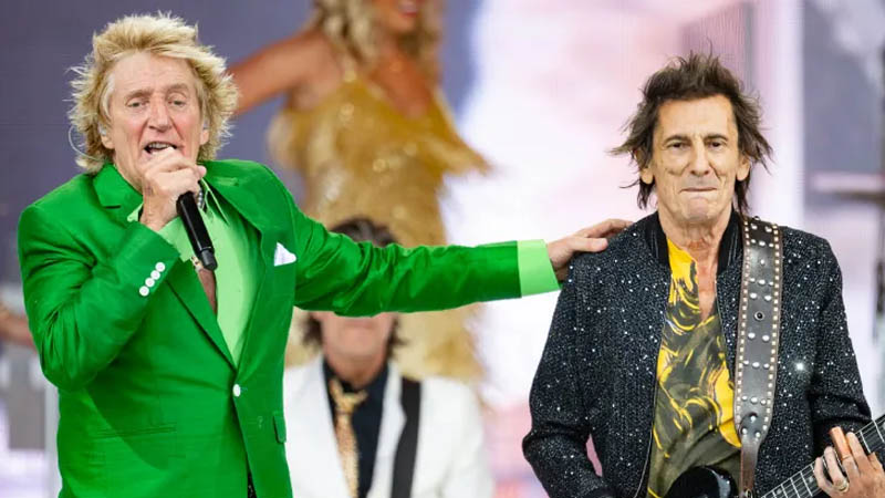 Rod Stewart and Ronnie Wood