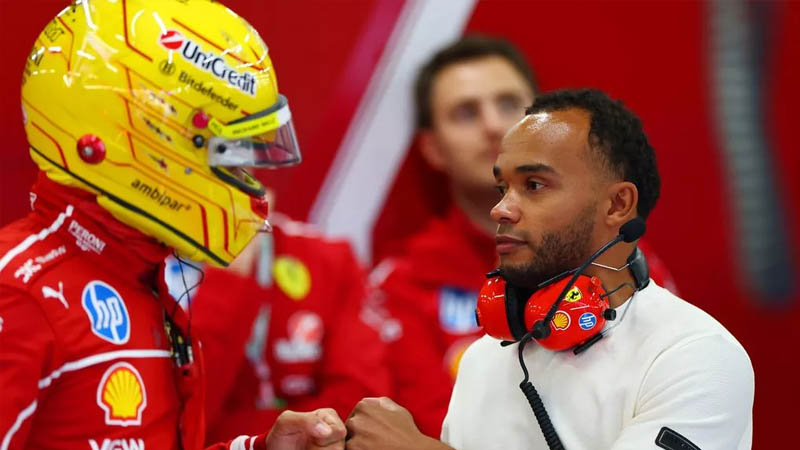 Nicolas Hamilton got to see Lewis Hamilton