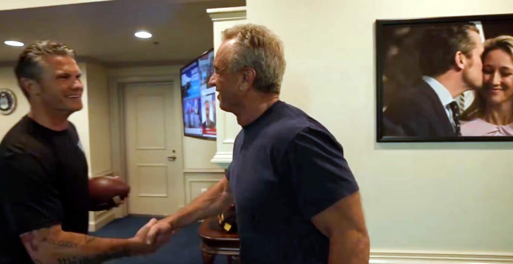 Hegseth welcomed RFK Jr. at the Pentagon.
