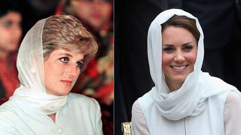 Kate Middleton and Princess Diana