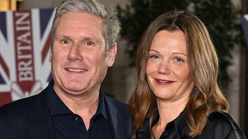 Keir Starmer and his wife Victoria