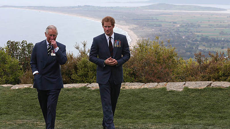 King Charles and Harry