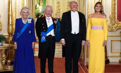 Queen Camilla, King Charles, President Donald Trump and First Lady Melania Trump