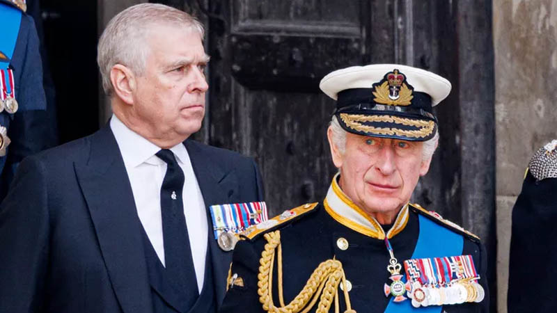 Prince Andrew and King Charles