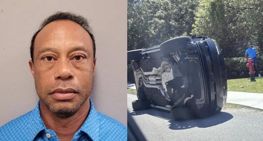 Tiger Woods rollover car crash
