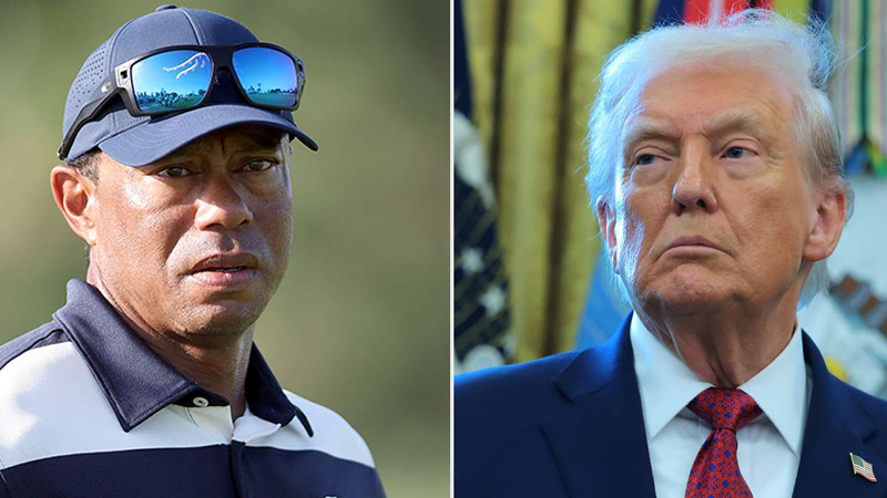 Tiger Woods and Donald Trump
